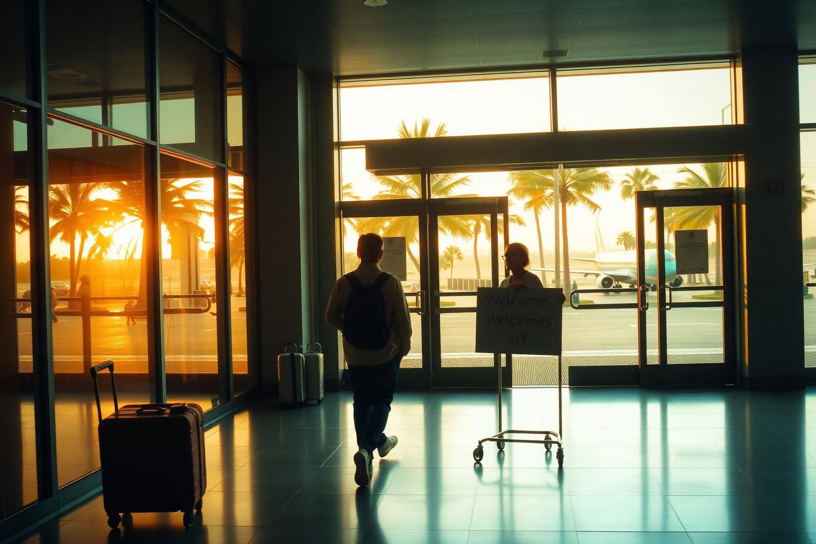 Ankunft am Flughafen in Thailand mit Abholservice